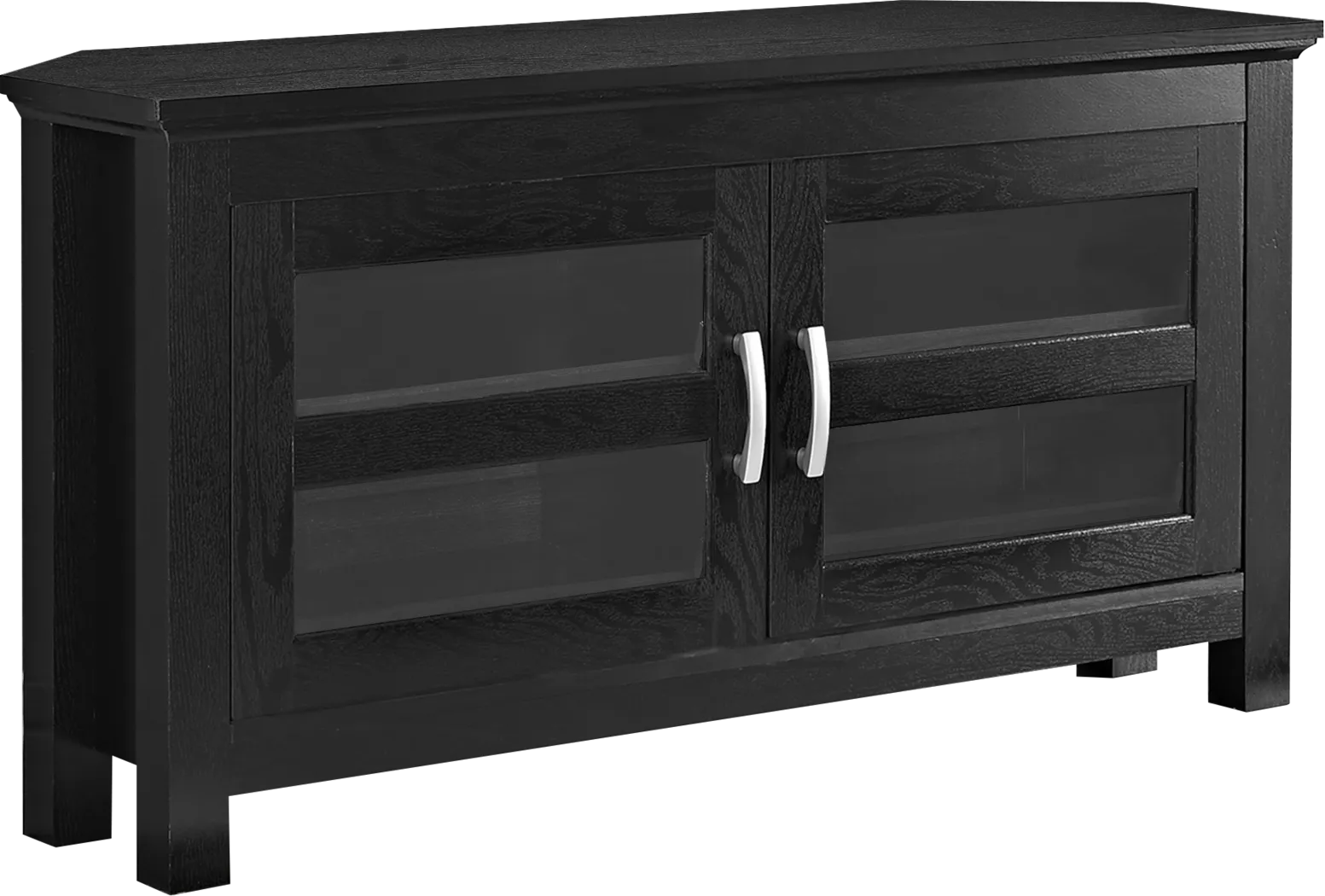 Ogden Black 44 in. Corner Console - Thumbnail - Image 1