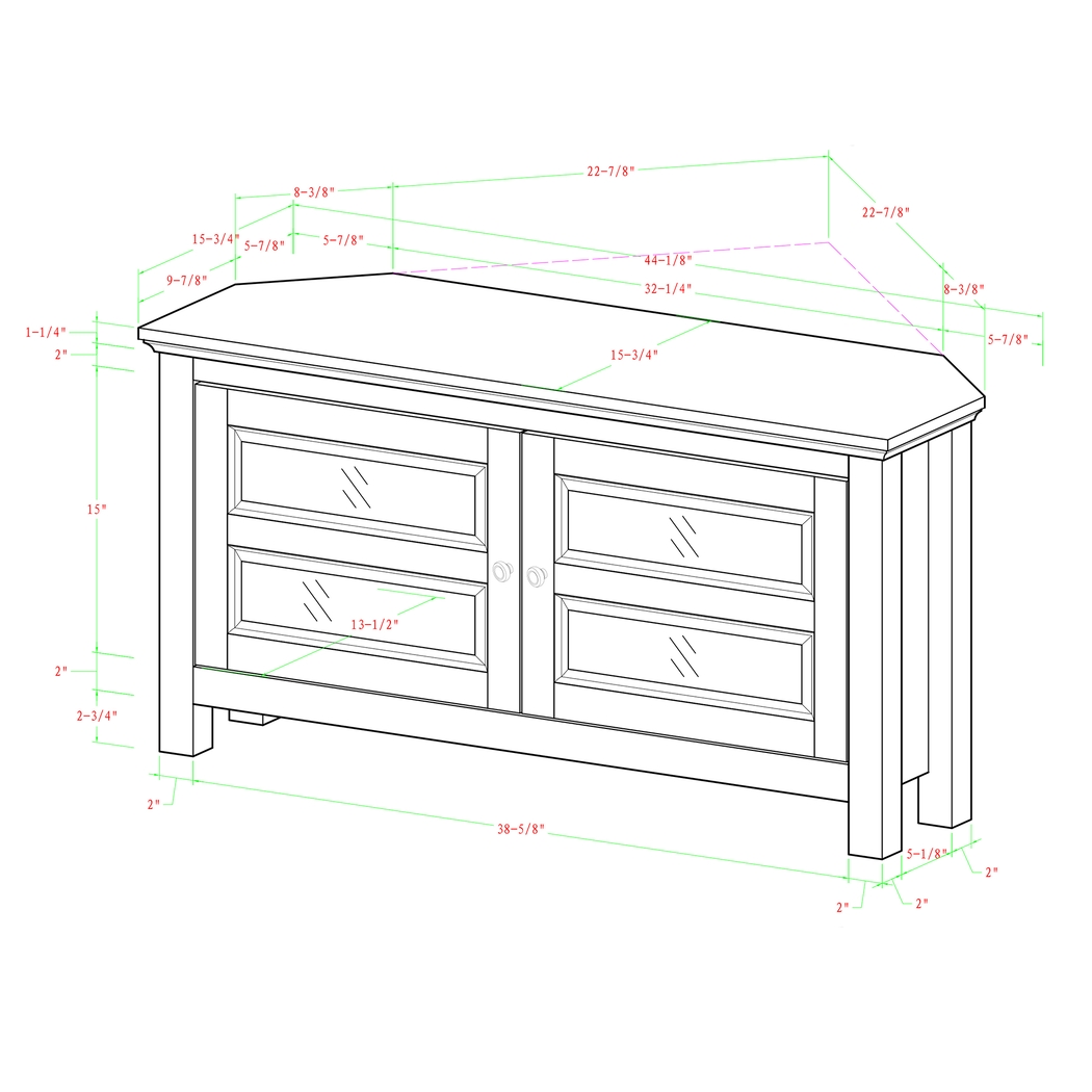 Ogden White 44 in. Corner Console - Thumbnail - Image 6