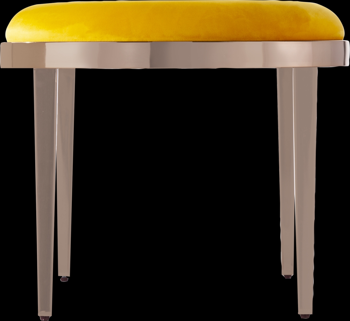 Oglesby Yellow Accent Bench - Thumbnail - Image 3