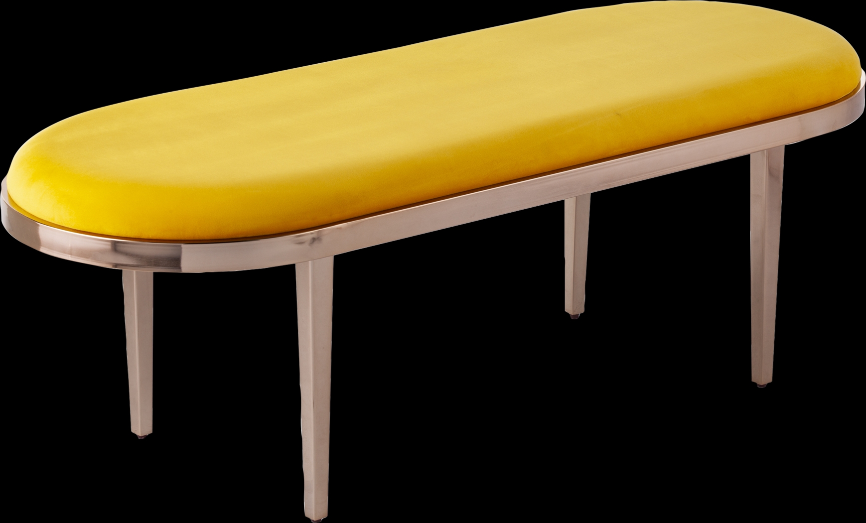 Oglesby Yellow Accent Bench - Thumbnail - Image 1