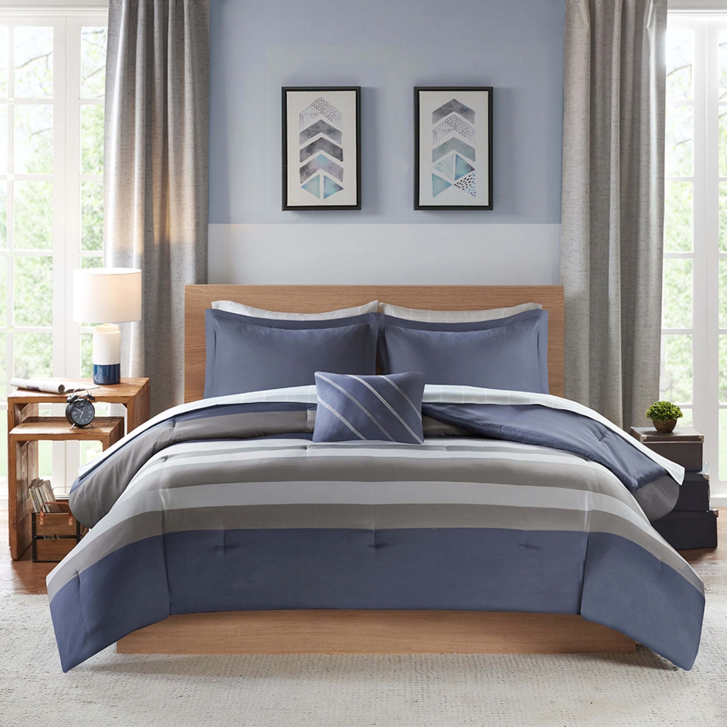 Ohara Gray Queen Comforter Set - Thumbnail - Image 2