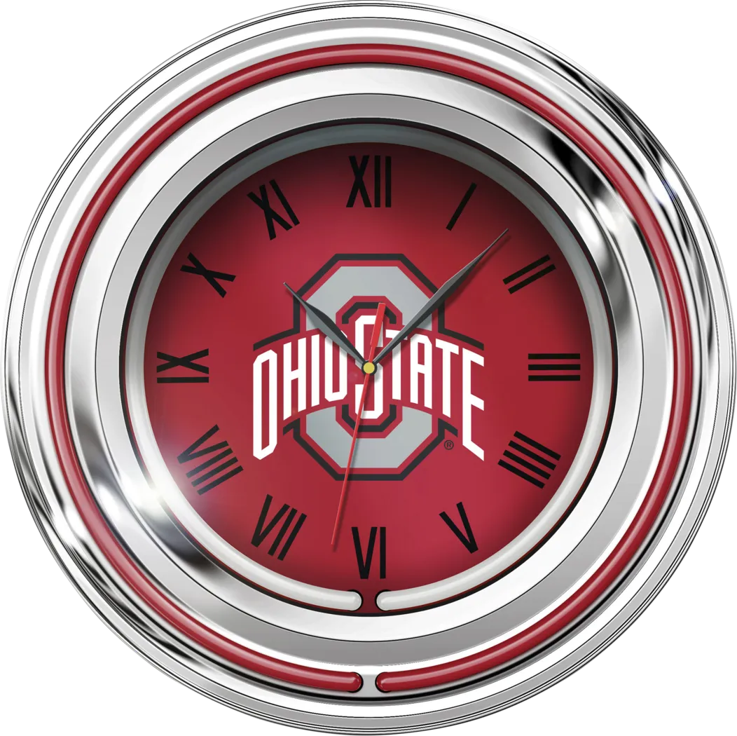Ohio State Red Neon Wall Clock - Thumbnail - Image 1