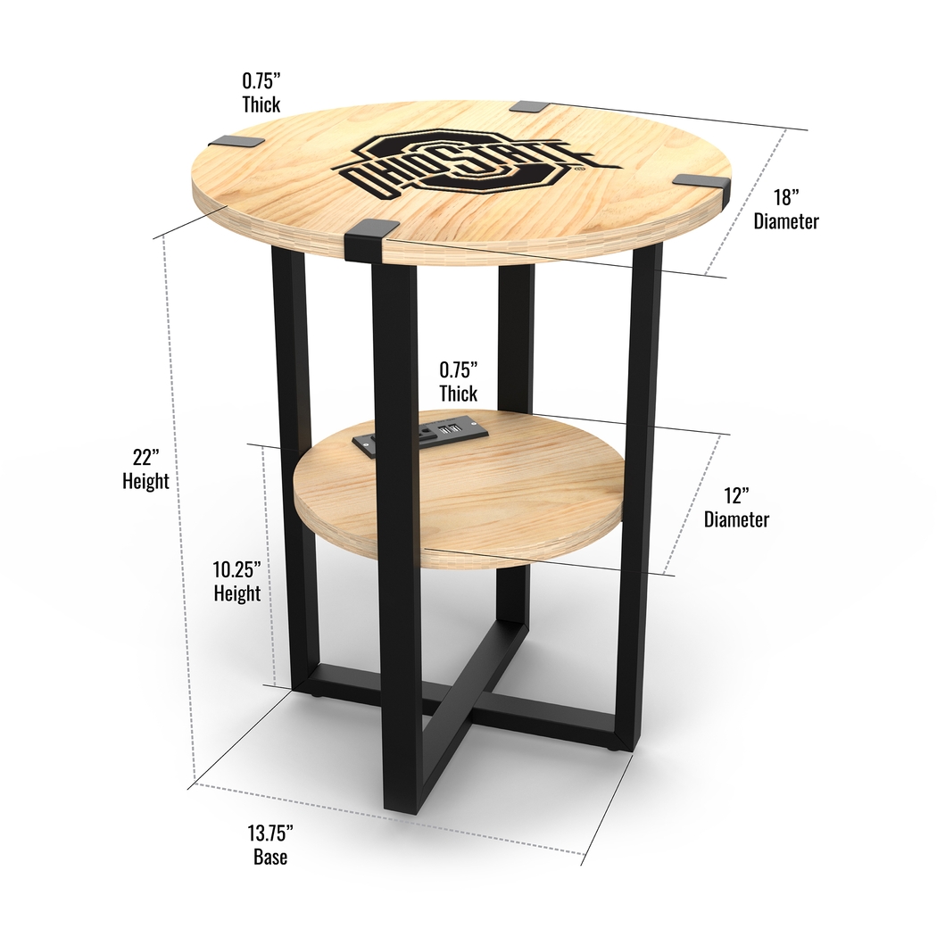 Ohio State Side Table - Thumbnail - Image 5