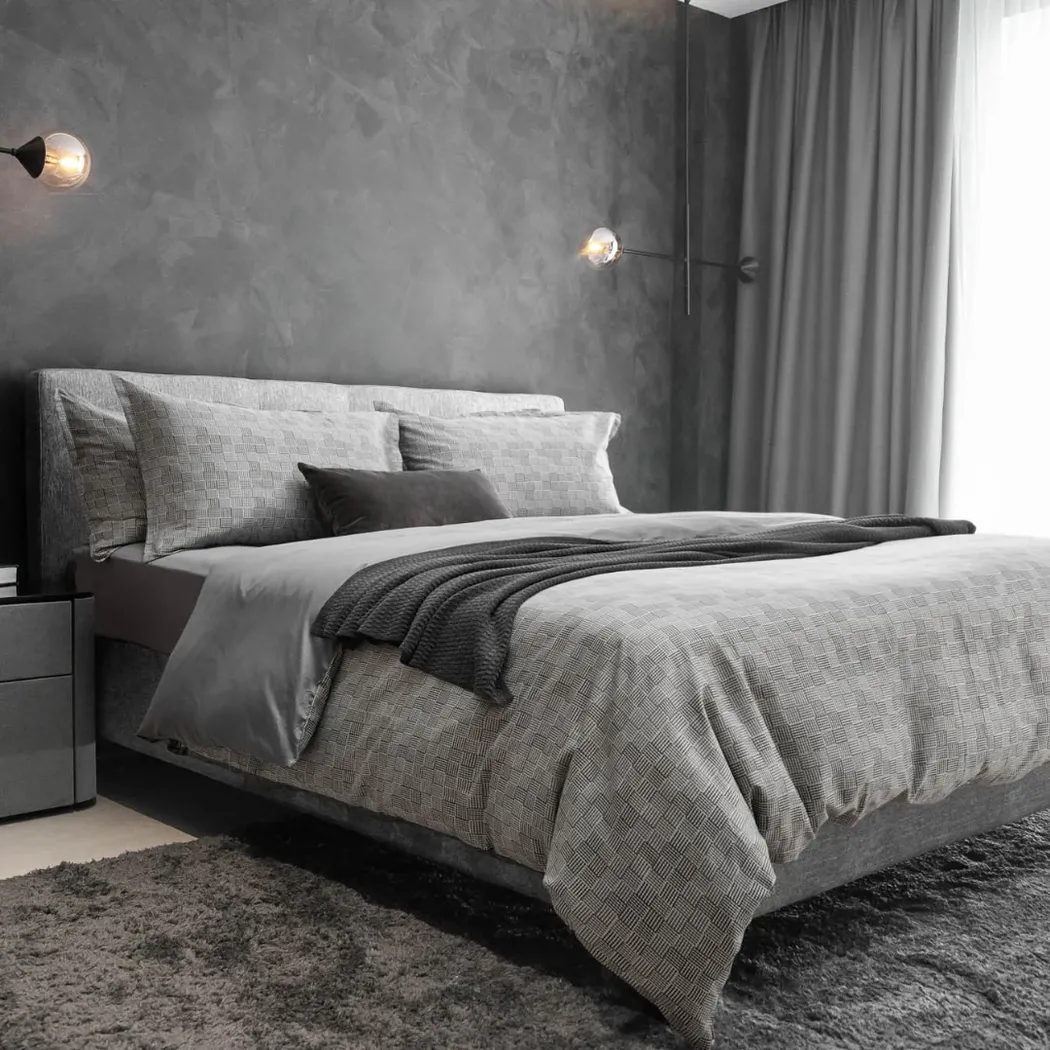 Oilea Black 4 Pc Full Duvet Set - Thumbnail - Image 1