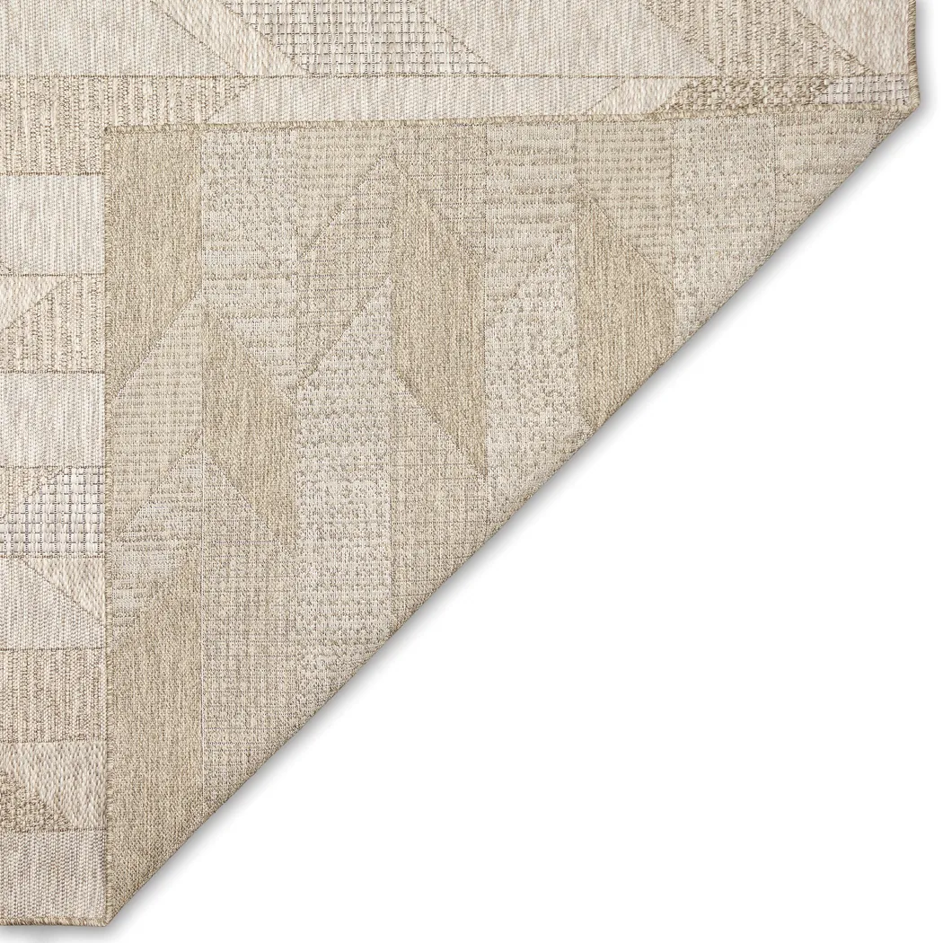 Ojai Tan Indoor/Outdoor 5'3 x 7'3 Rug - Thumbnail - Image 5