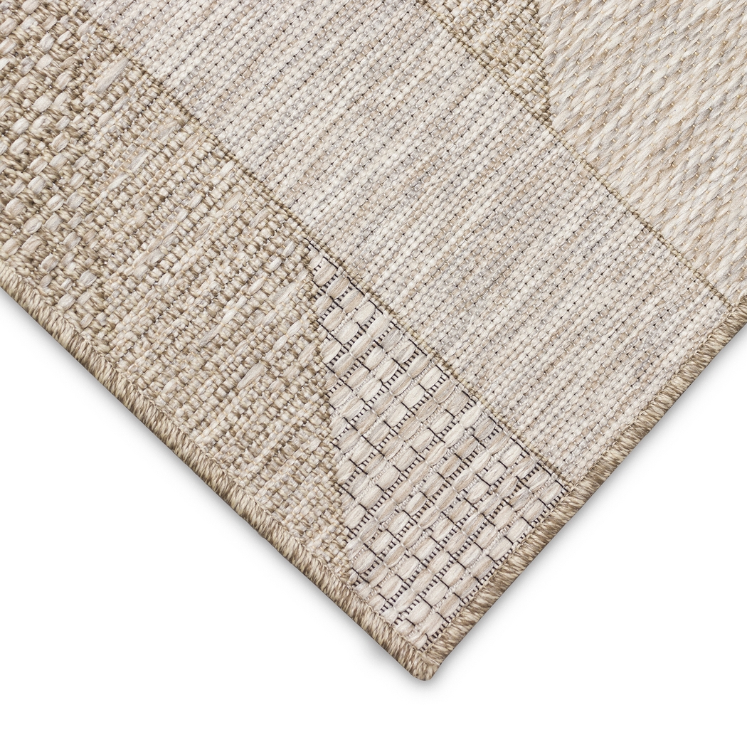 Ojai Tan Indoor/Outdoor 6'6x 9'4 Rug - Thumbnail - Image 4