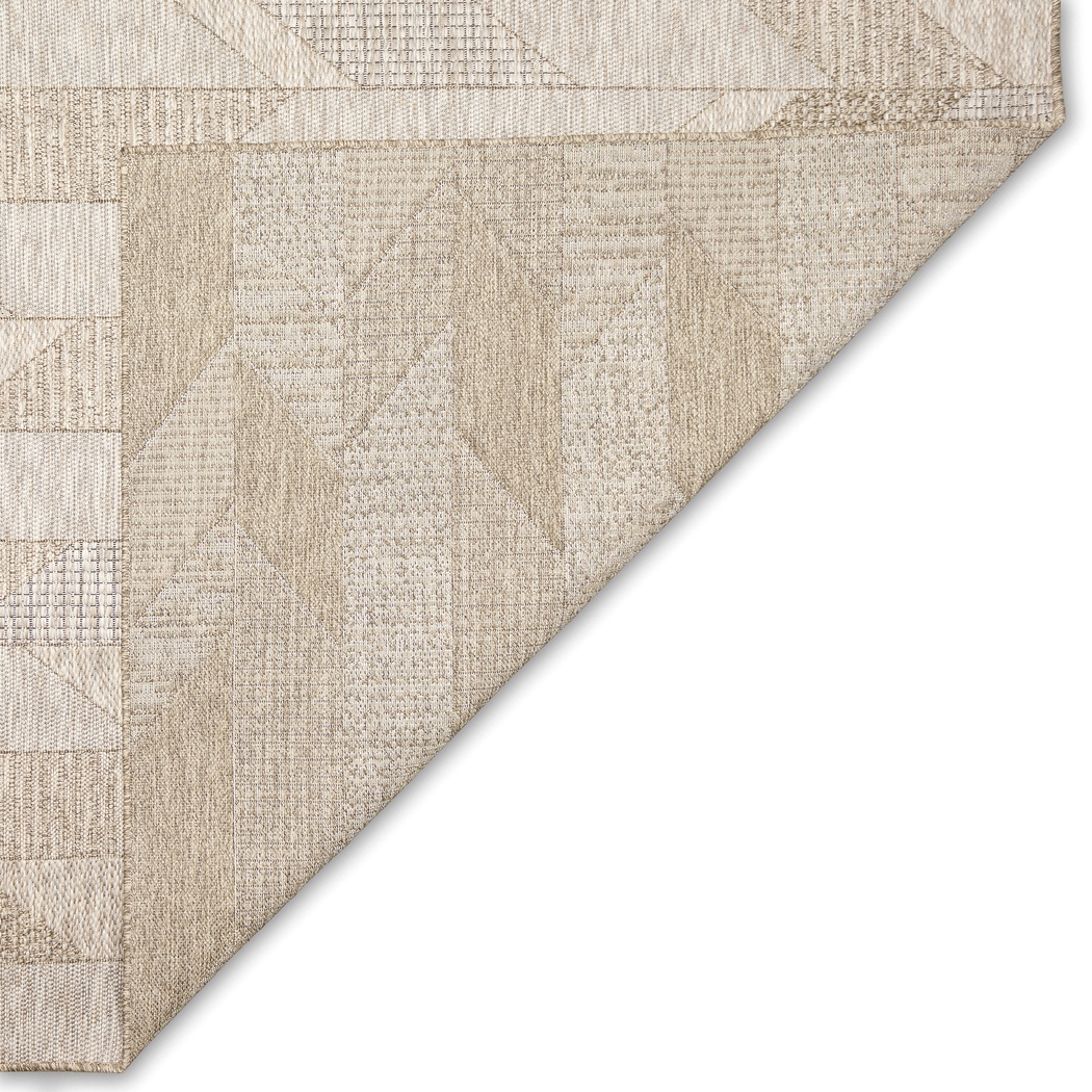 Ojai Tan Indoor/Outdoor 6'6x 9'4 Rug - Thumbnail - Image 5