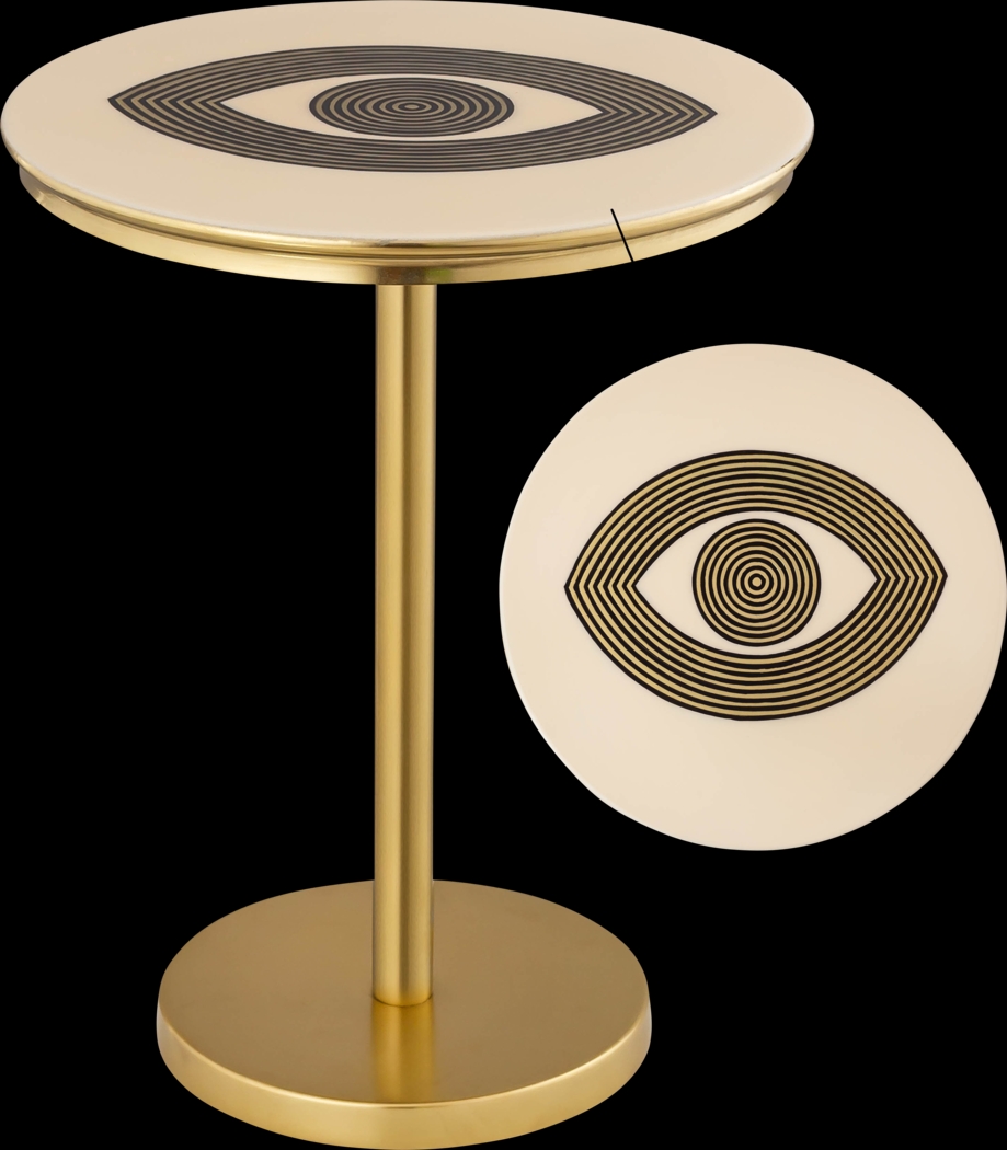 Ojoel Brass Accent Table - Thumbnail - Image 2