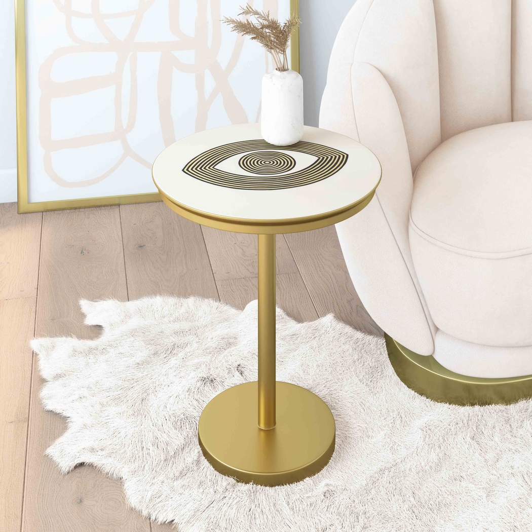 Ojoel Brass Accent Table - Thumbnail - Image 6