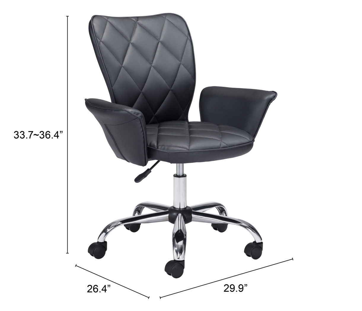 Okoshi Black Office Chair - Thumbnail - Image 6