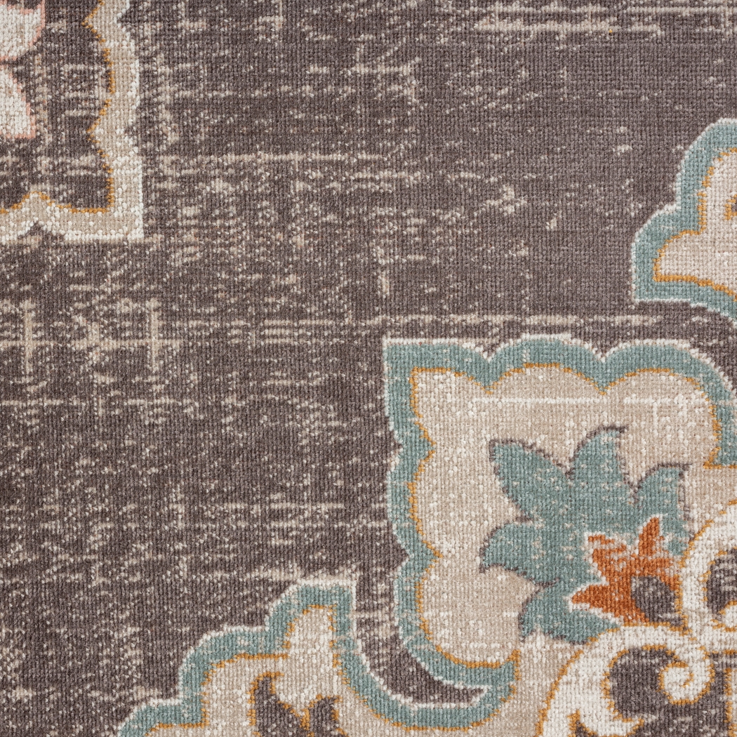 Okotois Brown/Multi 7'9 x 9'9 Indoor/Outdoor Rug - Thumbnail - Image 7