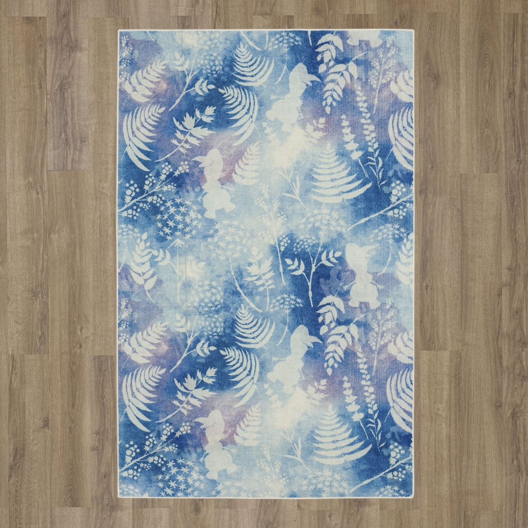 Kids Disney Olaf Watercolor Blue 5' x 8' Rug - Thumbnail - Image 4