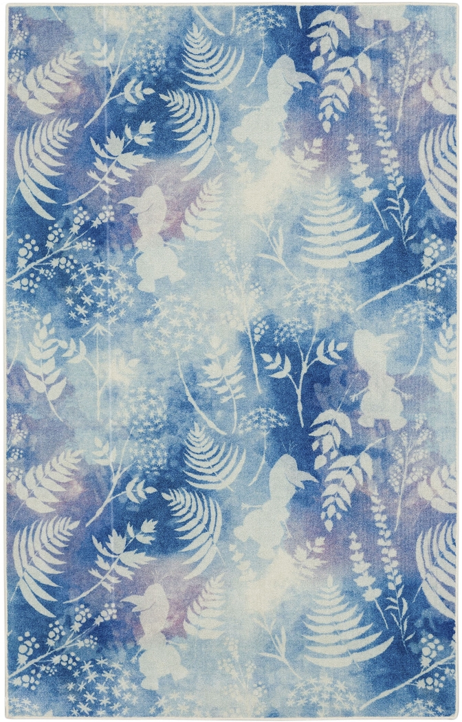 Kids Disney Olaf Watercolor Blue 5' x 8' Rug - Thumbnail - Image 1