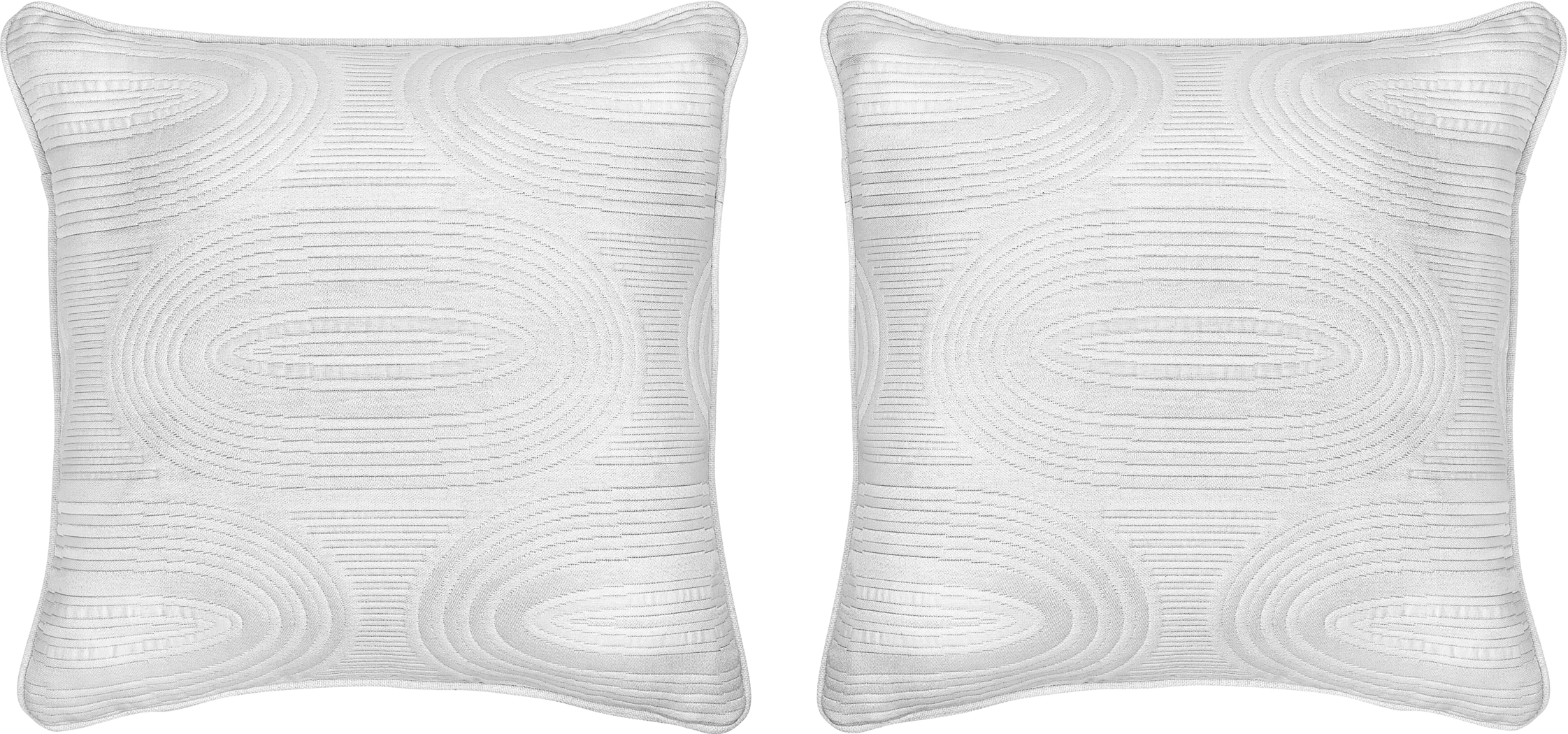 Olaso White Indoor/Outdoor Accent Pillow, Set of Two - Thumbnail - Image 1