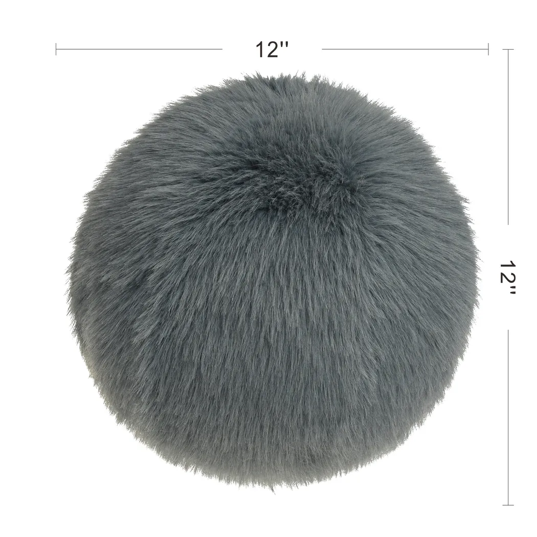 Olaya Gray Accent Pillow - Thumbnail - Image 4