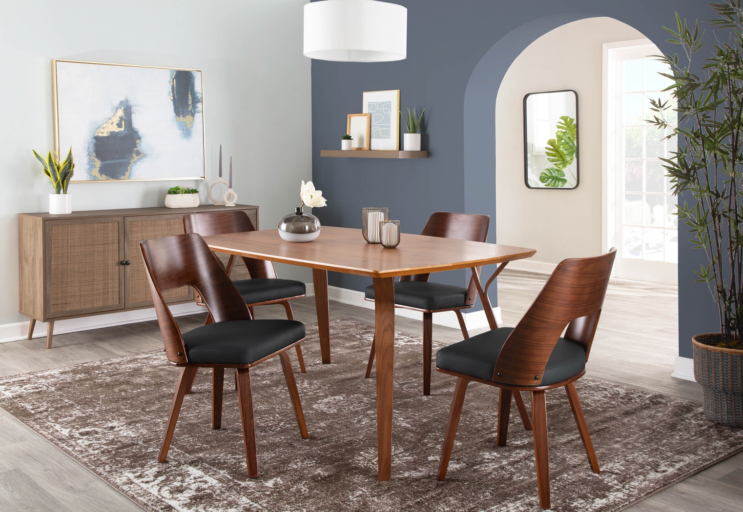 Oldfort Black Dining Chair Set of 2 - Thumbnail - Image 9