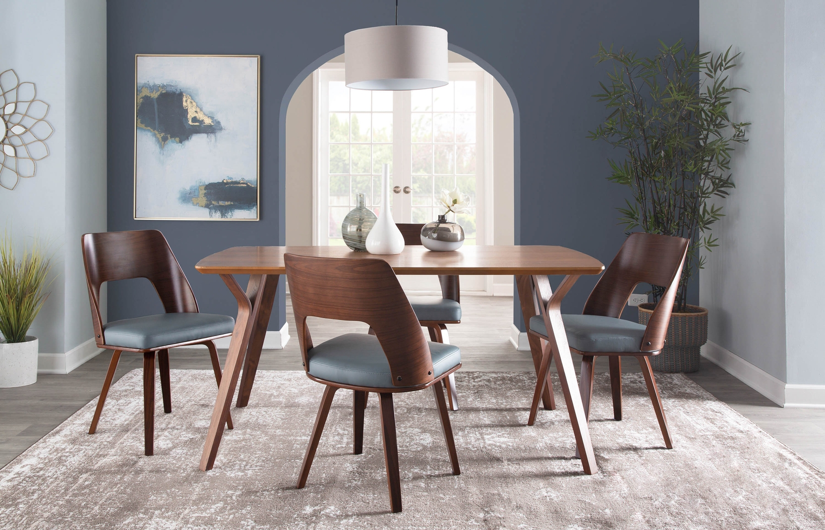 Oldfort Gray Dining Chair Set of 2 - Thumbnail - Image 8