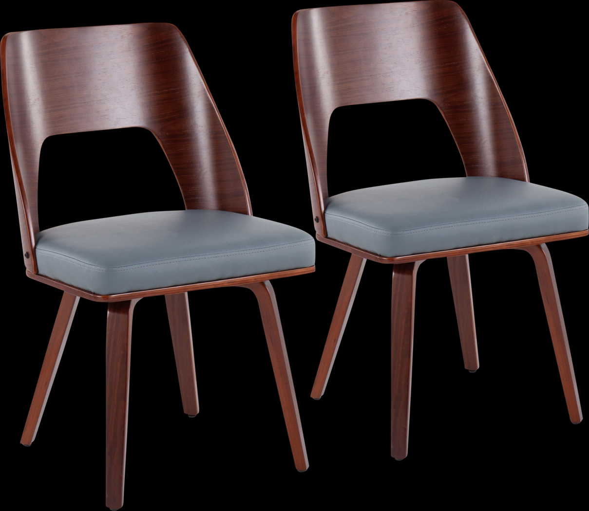 Oldfort Gray Dining Chair Set of 2 - Thumbnail - Image 1