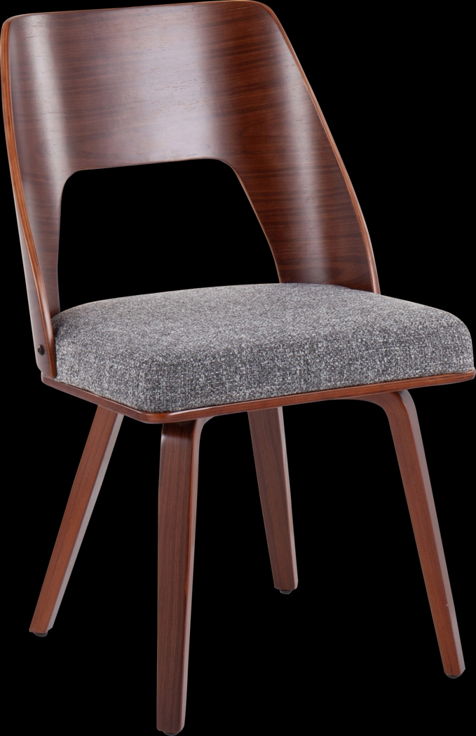 Oldfort Gray Fabric Dining Chair Set of 2 - Thumbnail - Image 2