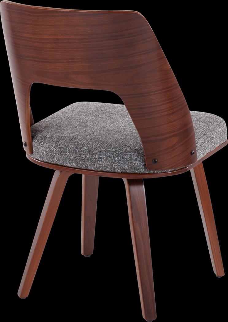 Oldfort Gray Fabric Dining Chair Set of 2 - Thumbnail - Image 4