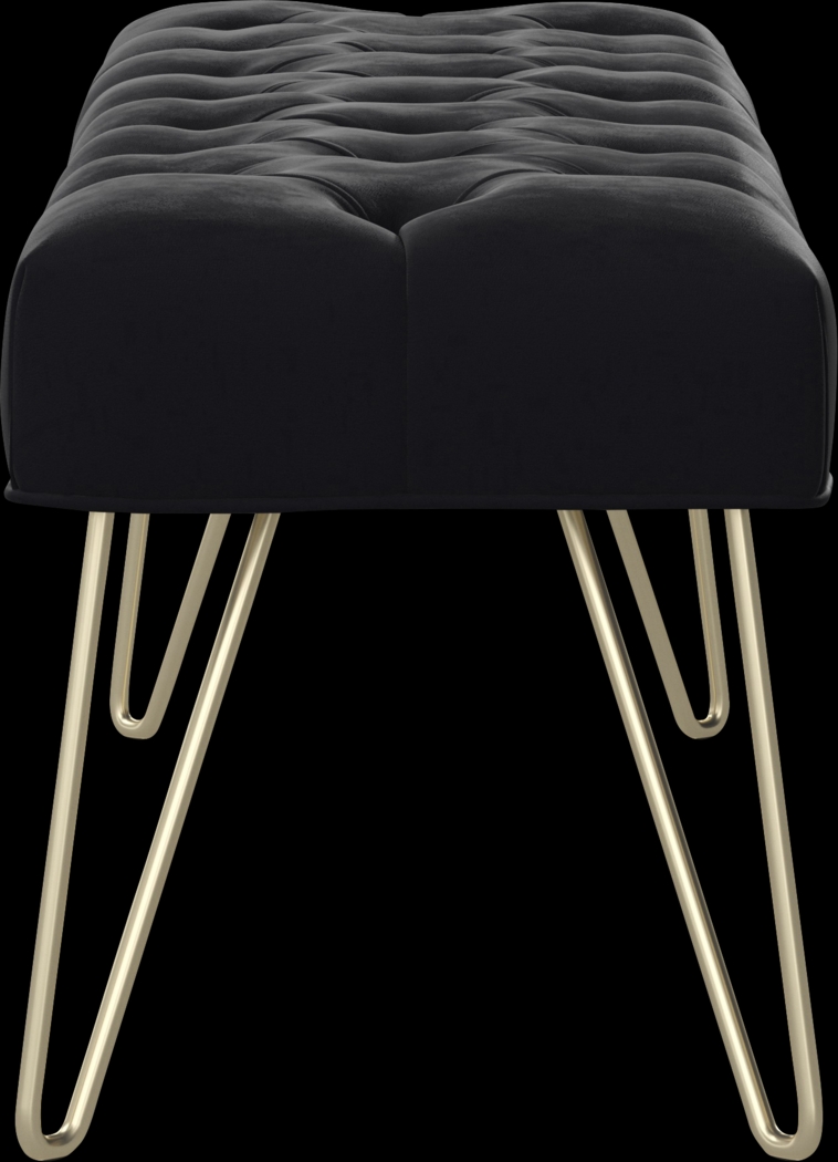 Oleandri Dark Gray Accent Bench - Thumbnail - Image 3