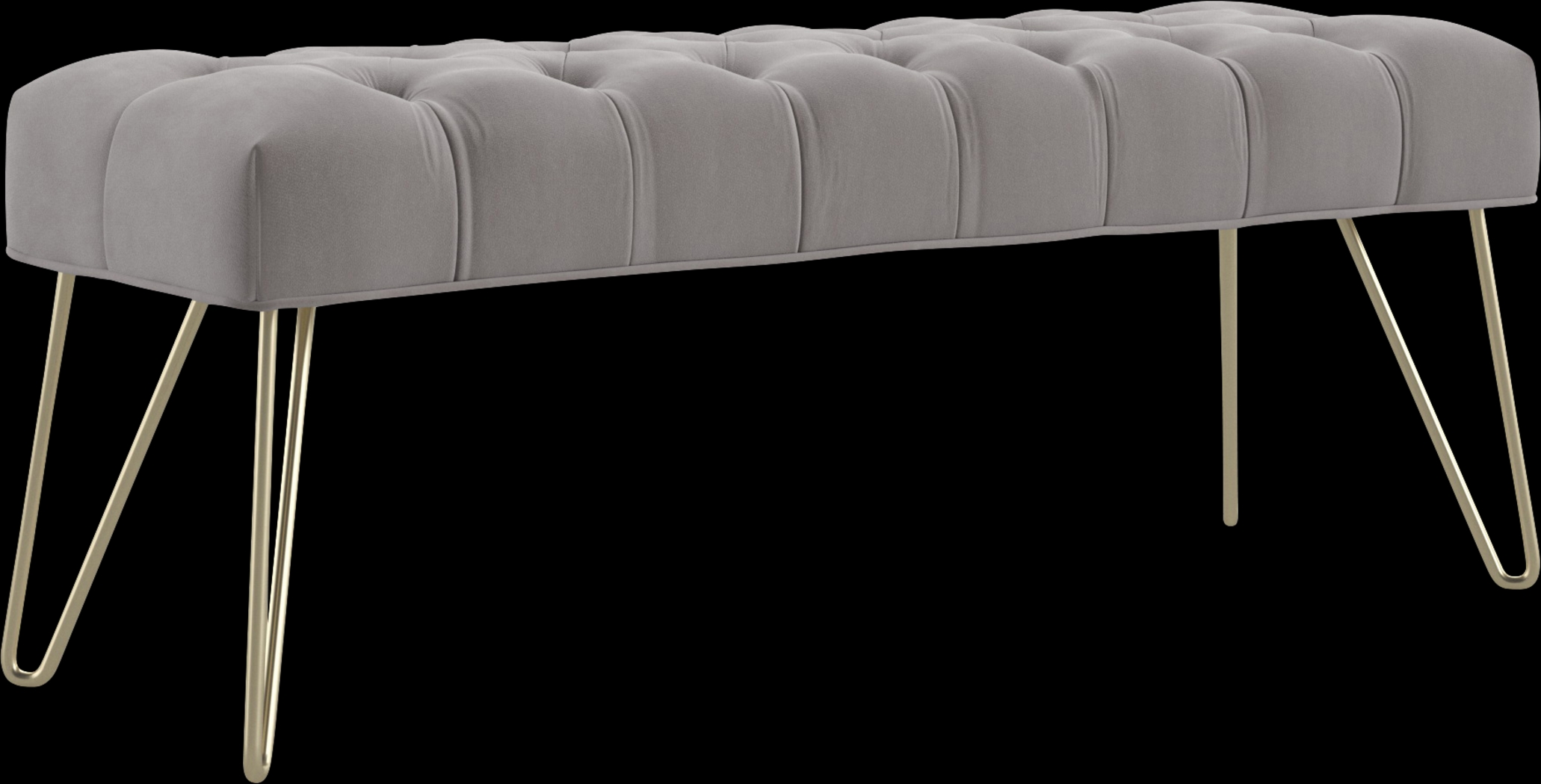 Oleandri Gray Accent Bench - Thumbnail - Image 1