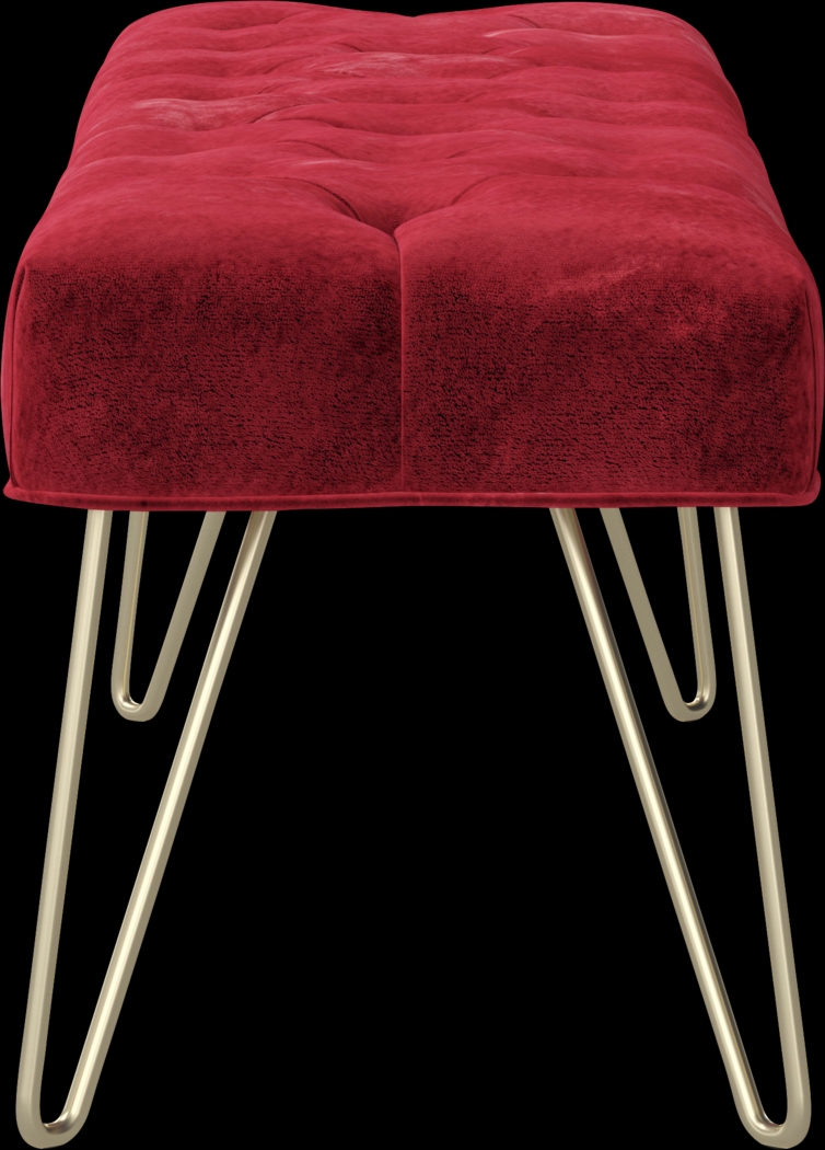 Oleandri Red Accent Bench - Thumbnail - Image 3