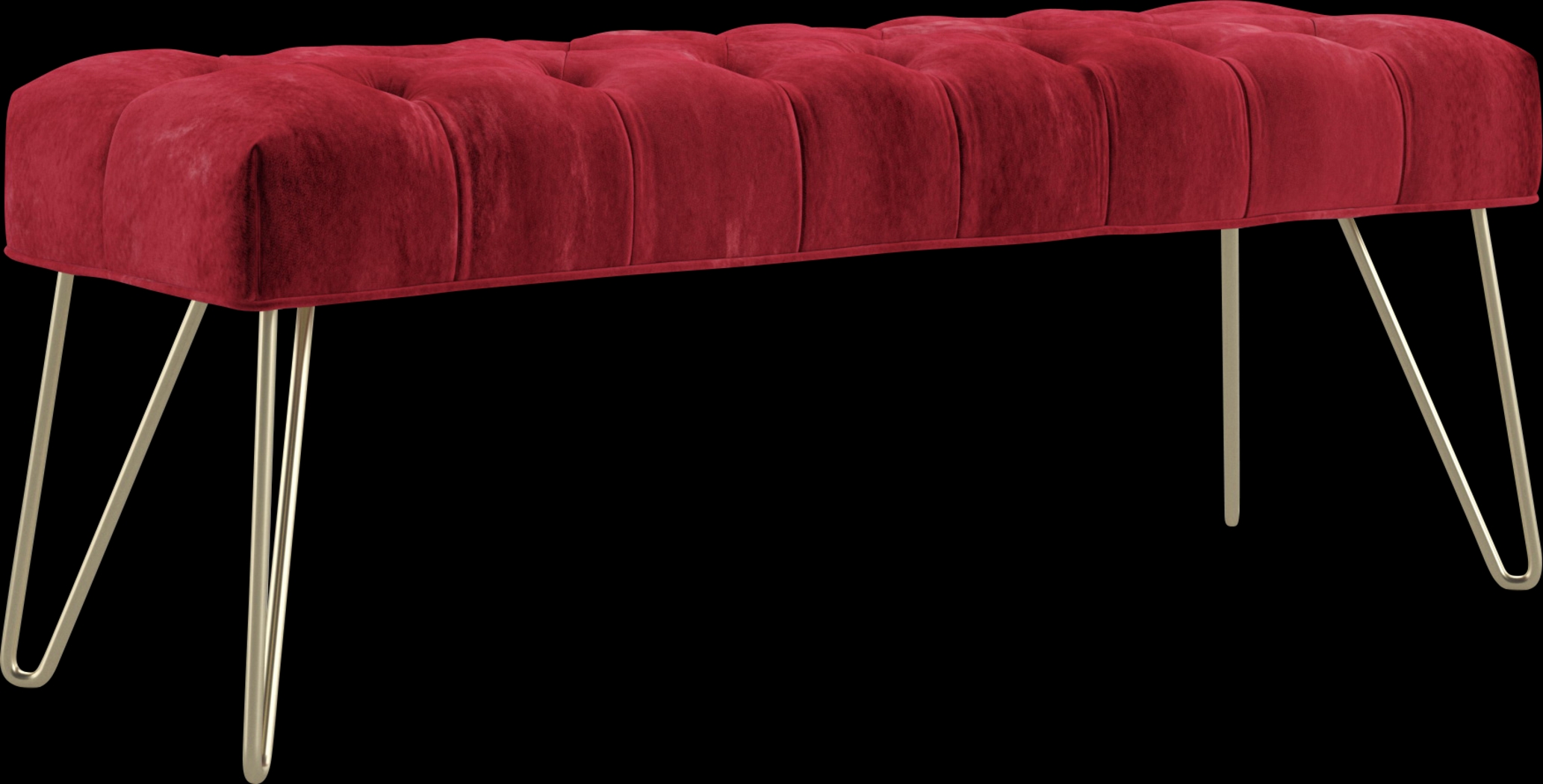 Oleandri Red Accent Bench - Thumbnail - Image 1