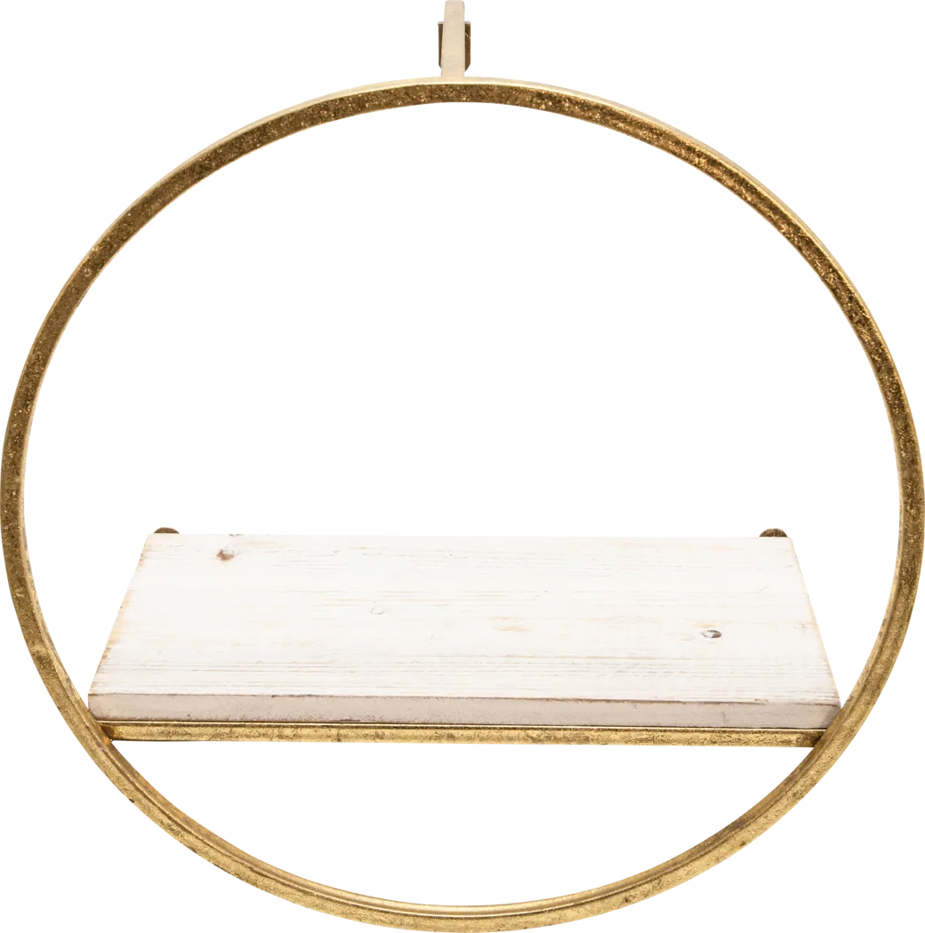 Olearry Gold Wall Shelf, Set of 3 - Thumbnail - Image 4