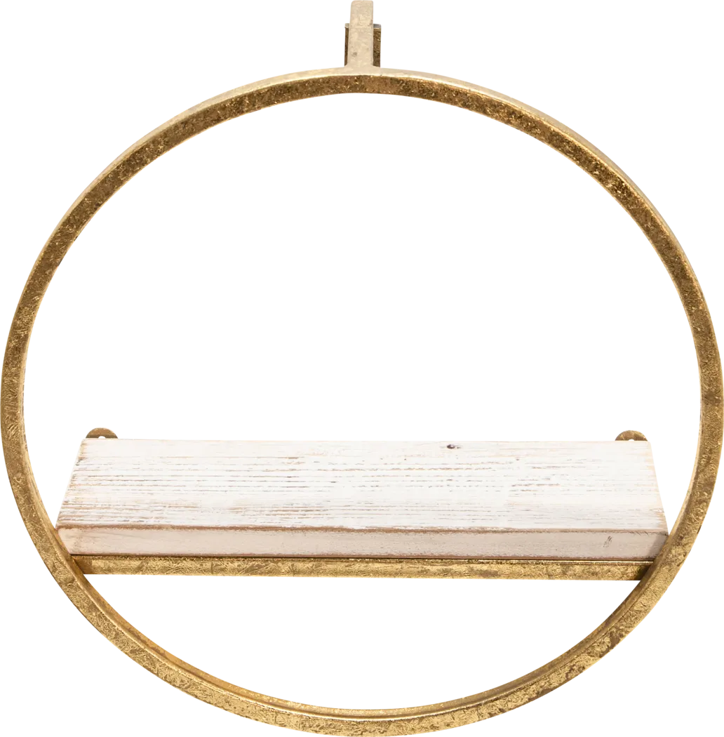 Olearry Gold Wall Shelf, Set of 3 - Thumbnail - Image 6