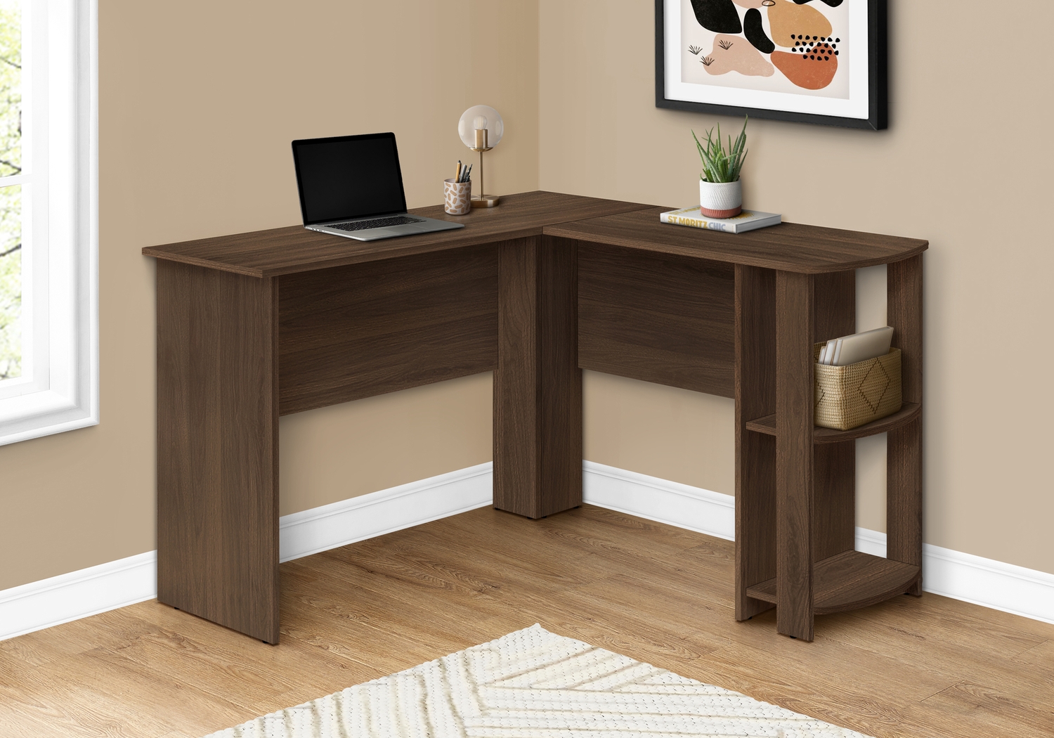 Olentangy Dark Brown Desk - Thumbnail - Image 2