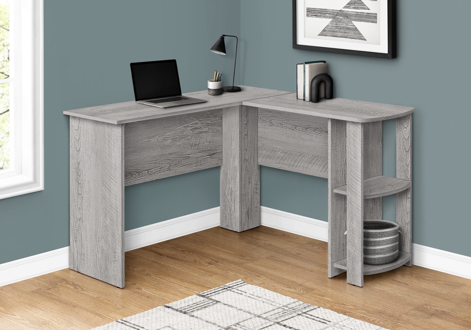 Olentangy Gray Desk - Thumbnail - Image 2