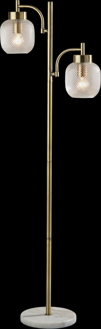 Oley Loop Brass Floor Lamp - Thumbnail - Image 1