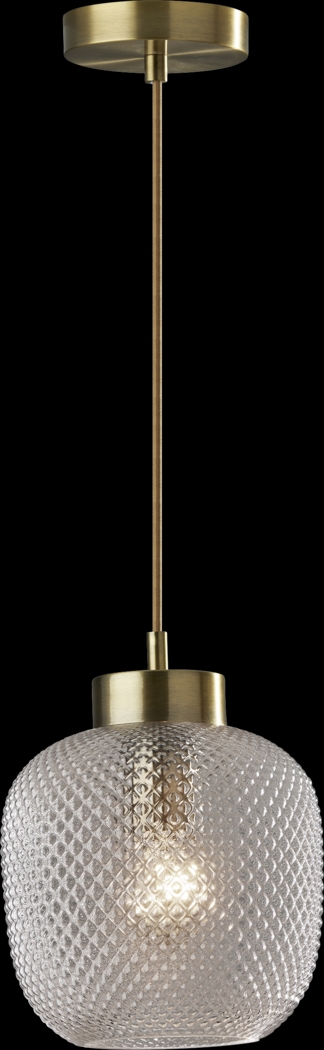 Oley Loop Brass Pendant - Thumbnail - Image 1