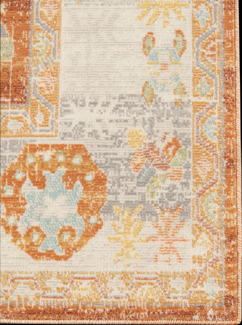 Olgia Orange 7'9 x 9'9 Rug - Thumbnail - Image 3