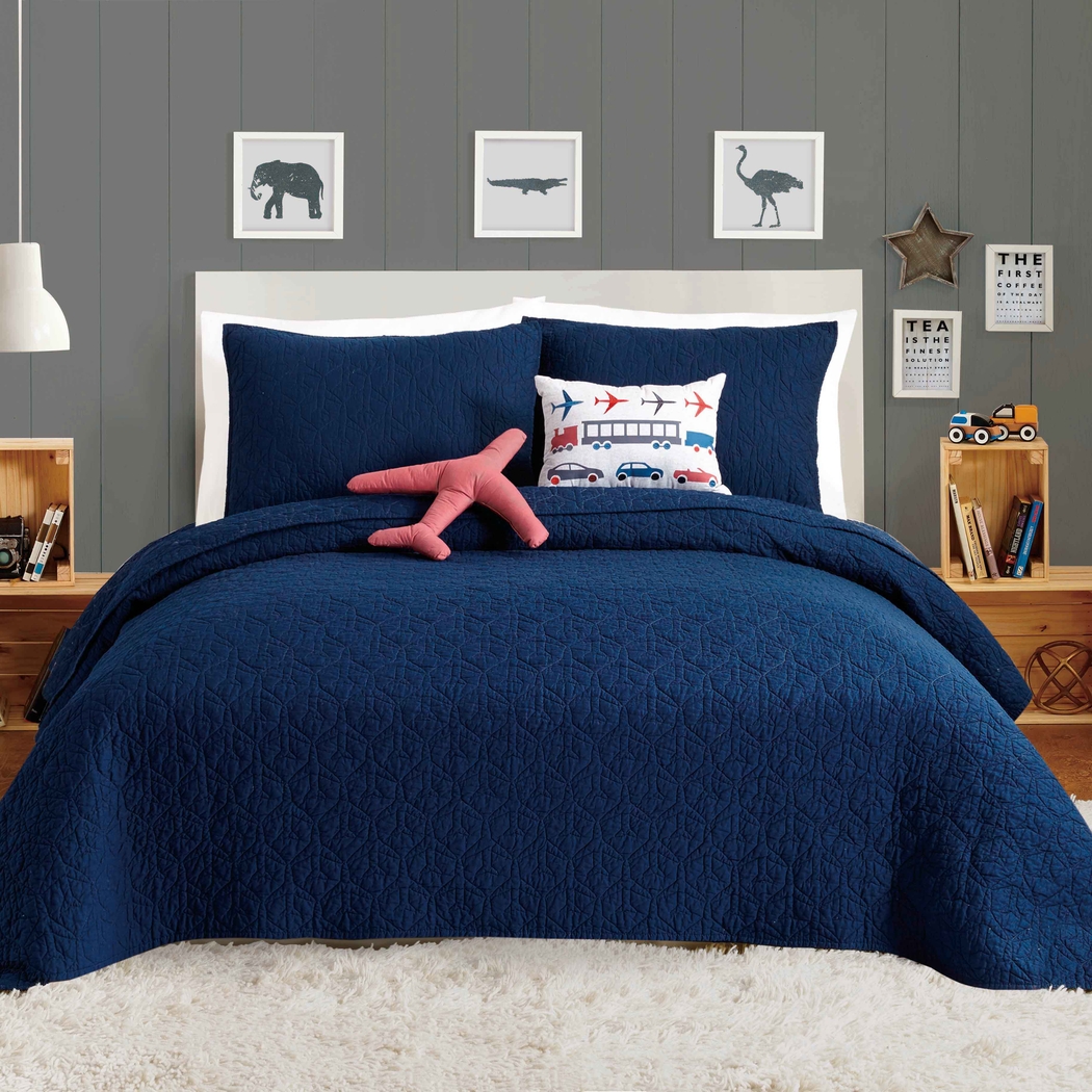 Oli Navy Full Comforter Set - Thumbnail - Image 2