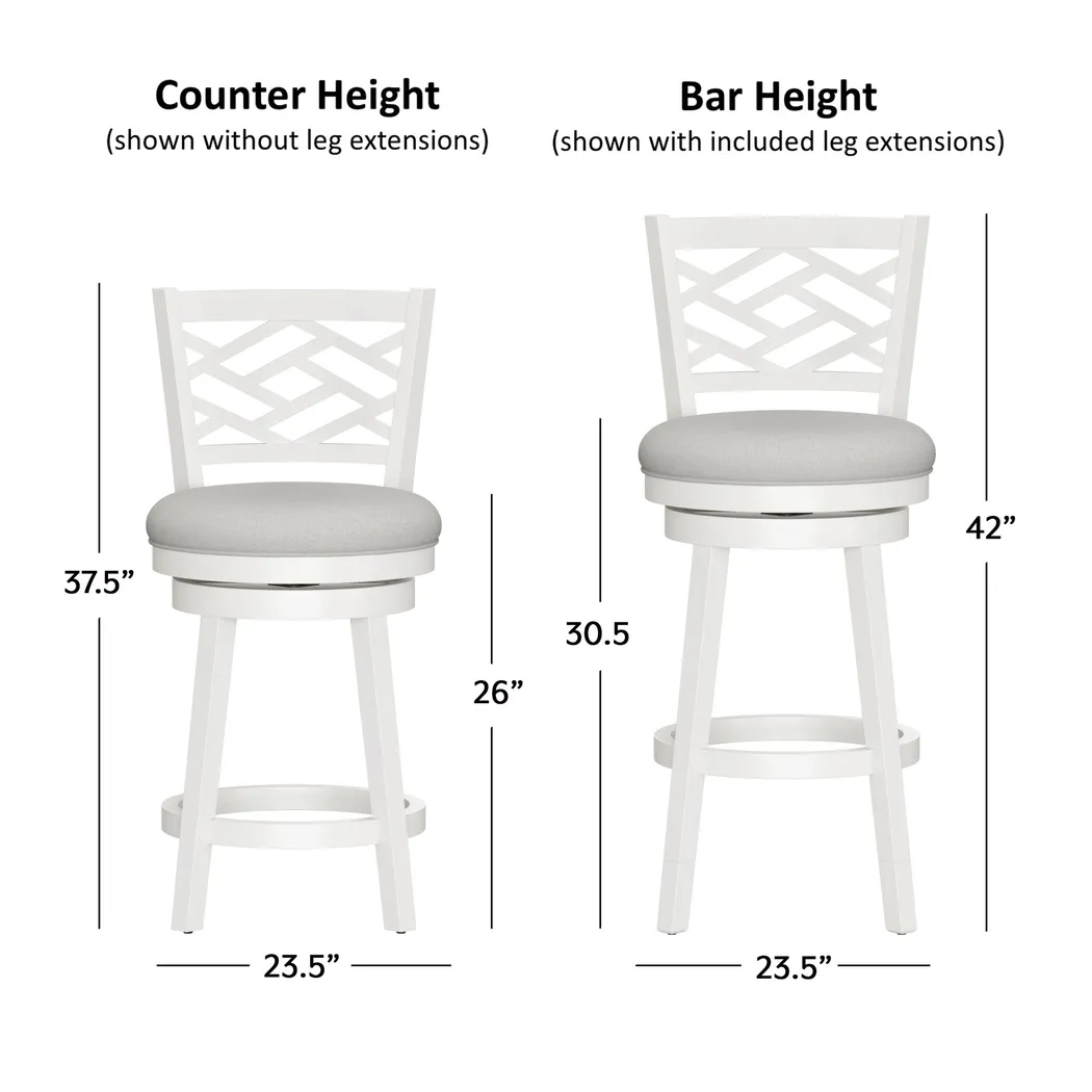 Oliatos White Adjustable Stool - Thumbnail - Image 24