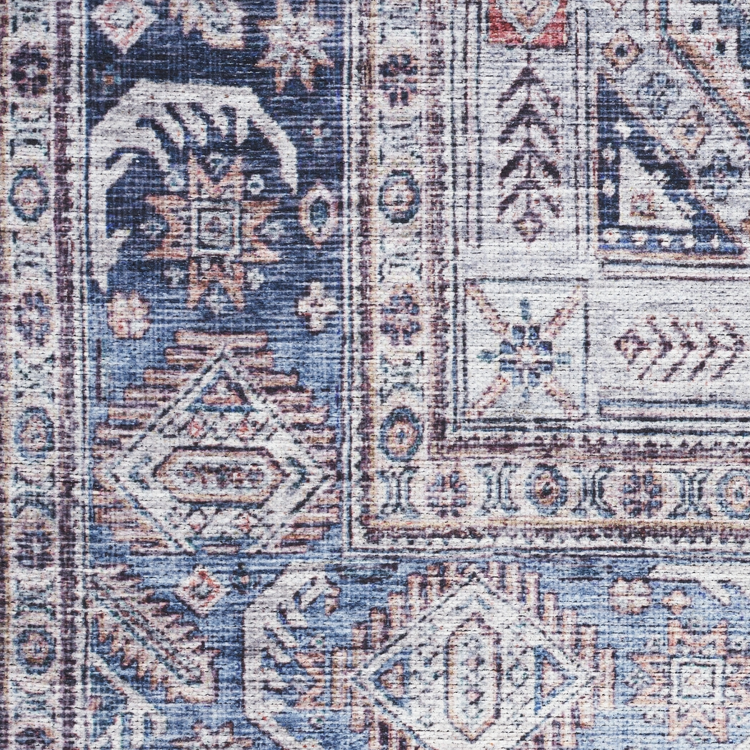 Olith Blue/Multi 5'3 x 7'3 Rug - Thumbnail - Image 4
