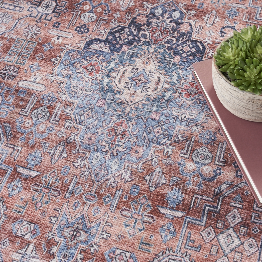 Olith Blue/Multi 5'3 x 7'3 Rug - Thumbnail - Image 5