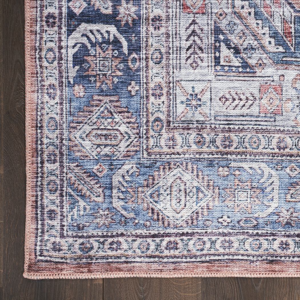 Olith Blue/Multi 5'3 x 7'3 Rug - Thumbnail - Image 9