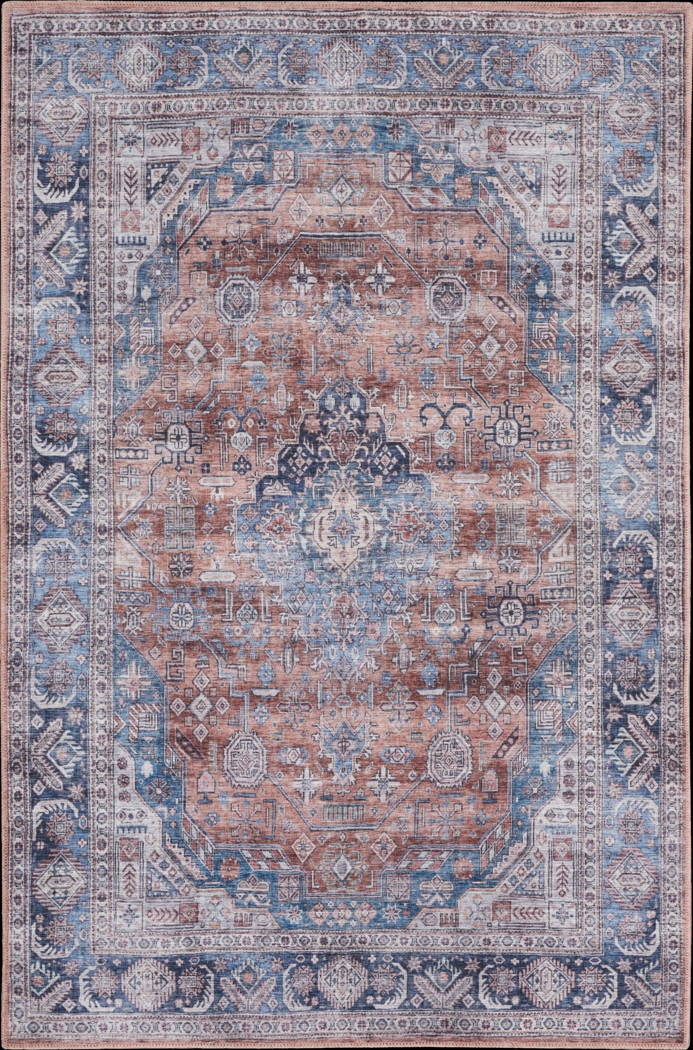 Olith Blue/Multi 5'3 x 7'3 Rug - Thumbnail - Image 1