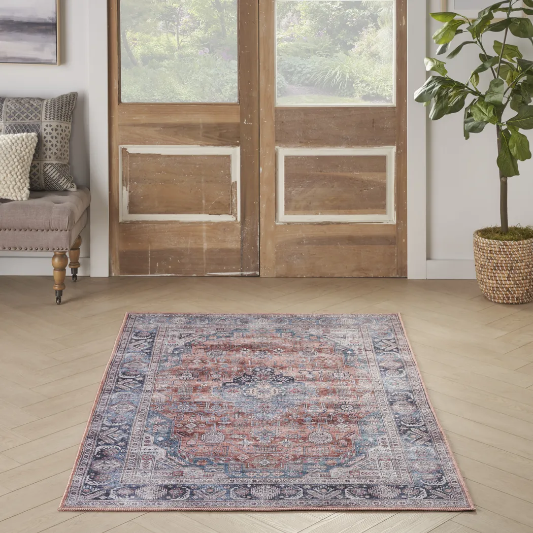 Olith Blue/Multi 9'2 x 12' Rug - Thumbnail - Image 2