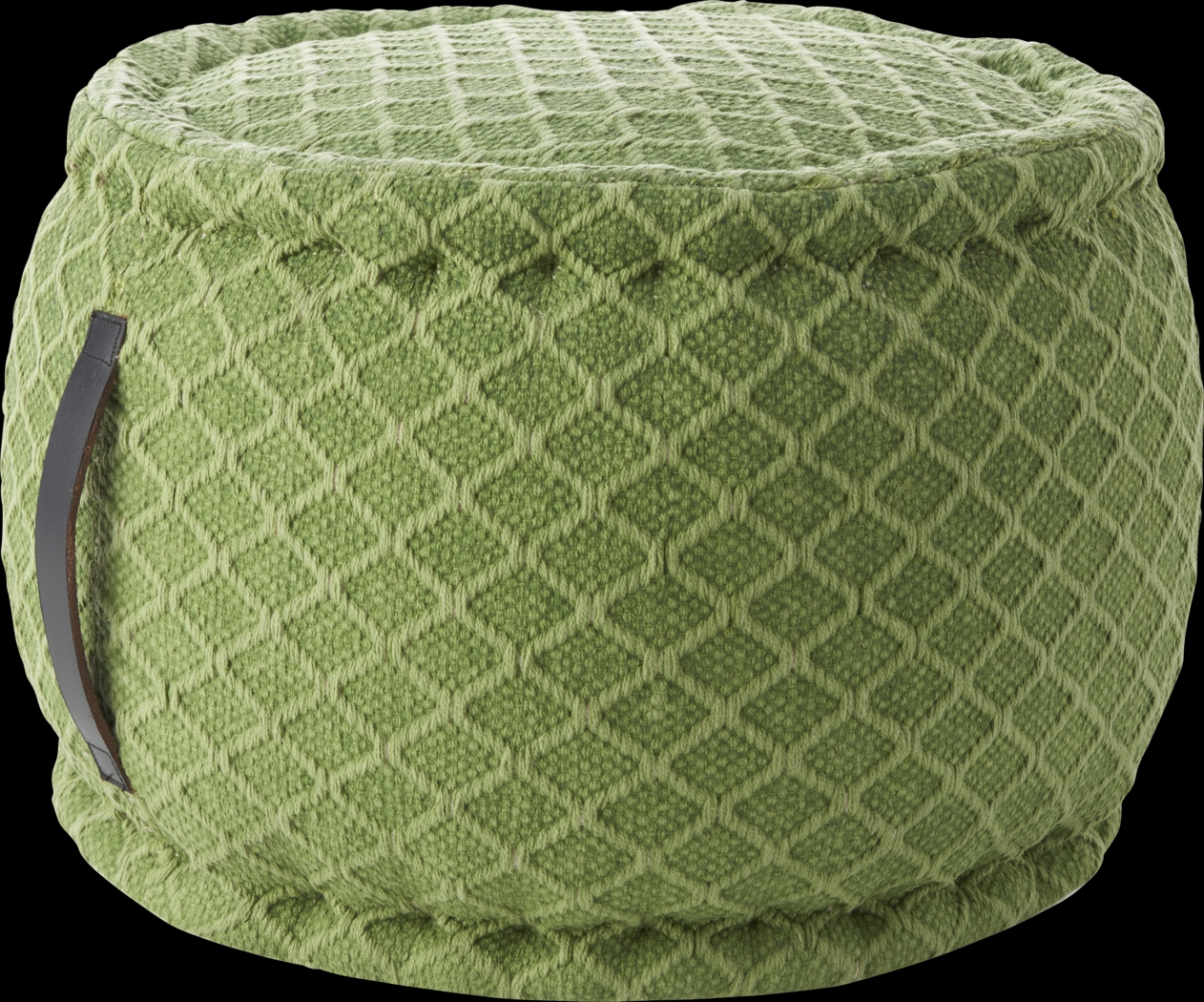 Olive Barrel Basil Pouf - Thumbnail - Image 1