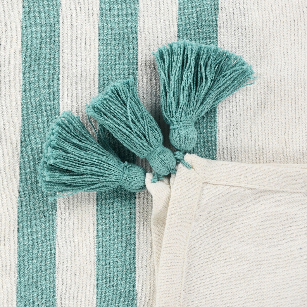 Olive Lane Aqua Throw Blanket - Thumbnail - Image 6