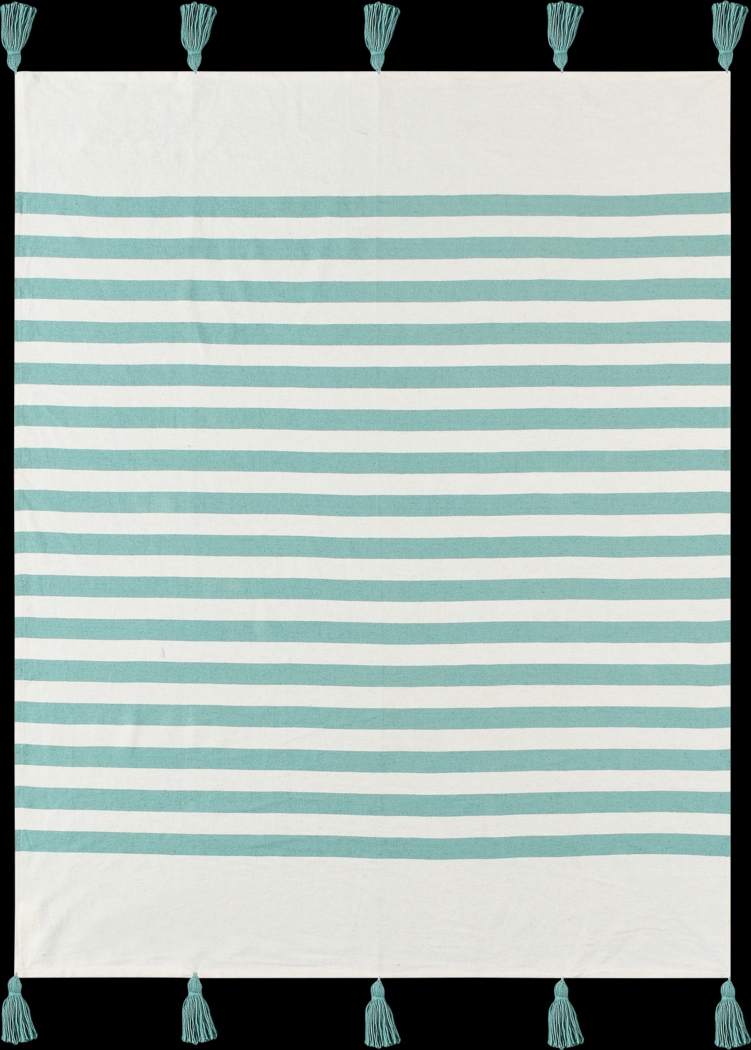 Olive Lane Aqua Throw Blanket - Thumbnail - Image 1