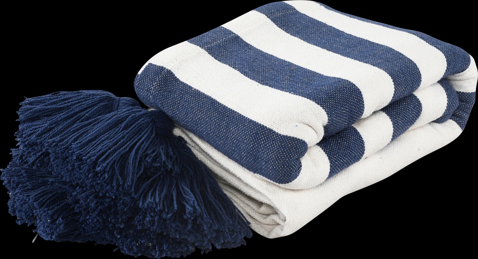Olive Lane Navy Throw Blanket - Thumbnail - Image 3