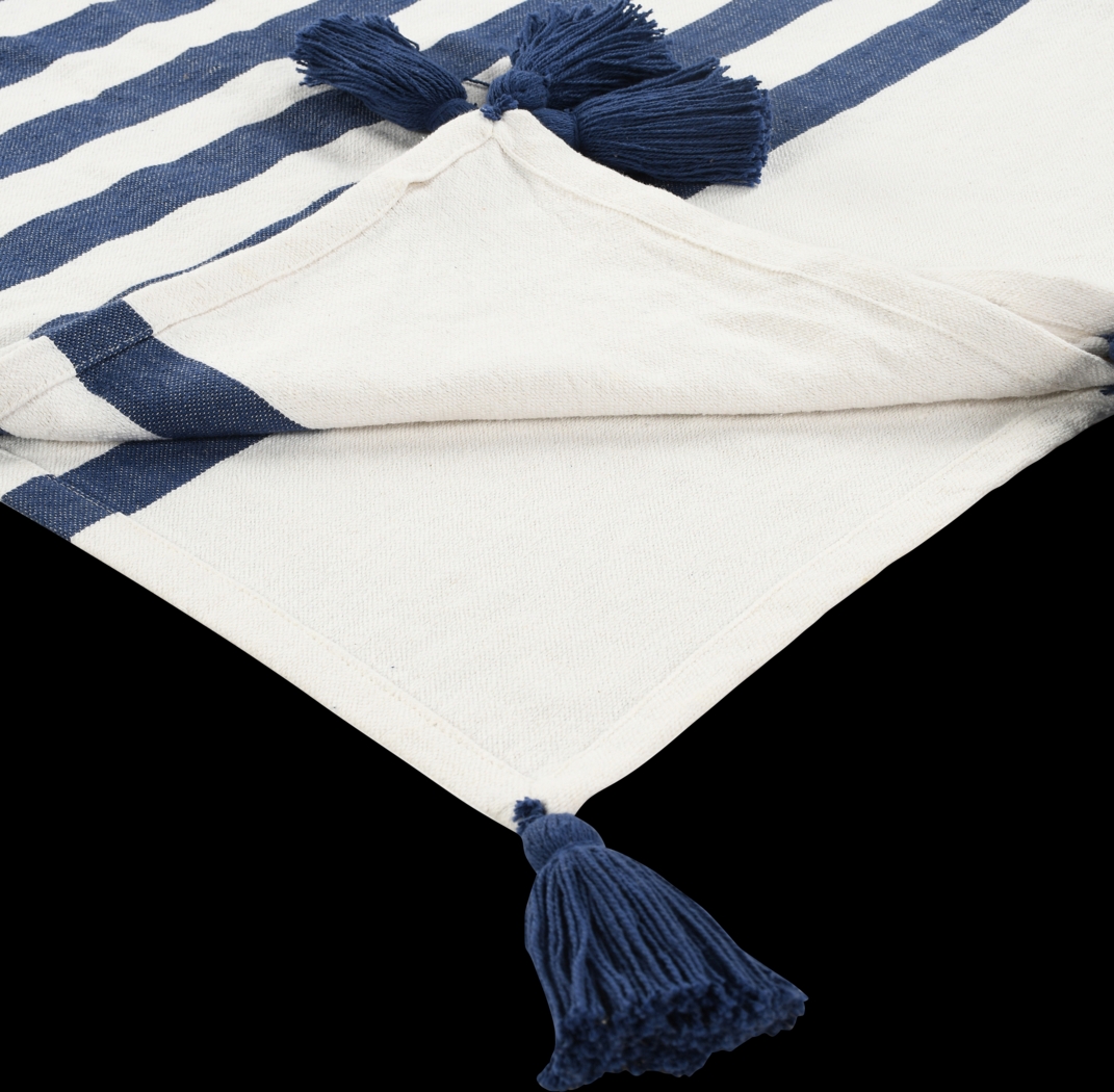Olive Lane Navy Throw Blanket - Thumbnail - Image 5