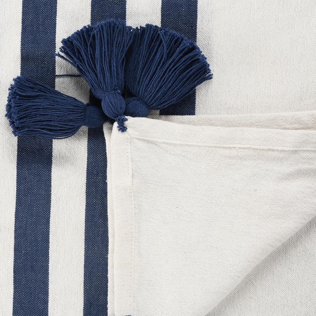 Olive Lane Navy Throw Blanket - Thumbnail - Image 6