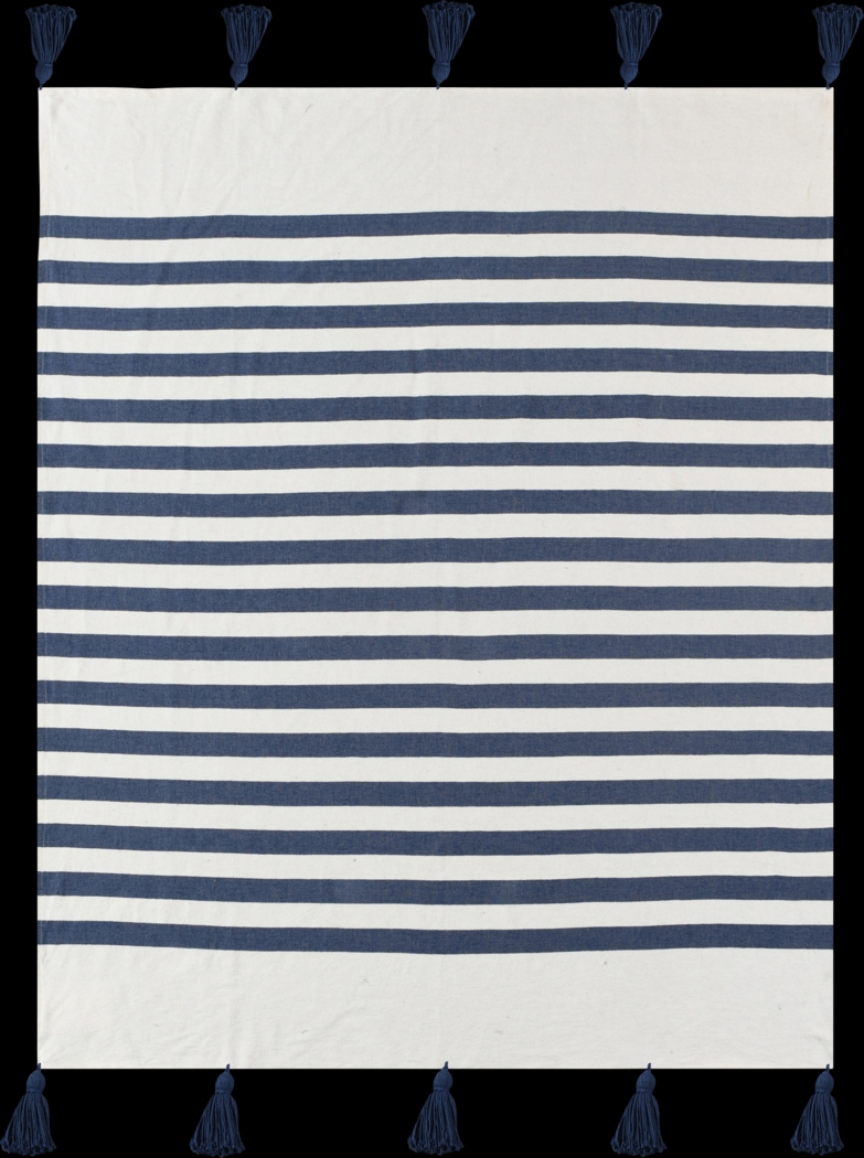 Olive Lane Navy Throw Blanket - Thumbnail - Image 1