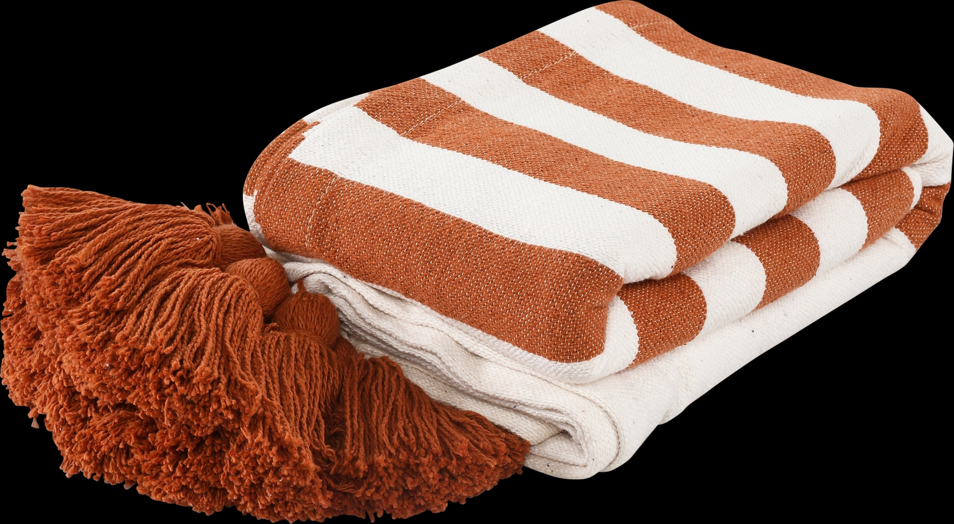 Olive Lane Orange Throw Blanket - Thumbnail - Image 3